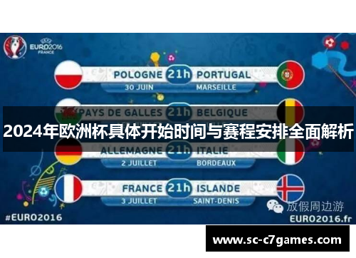 2024年欧洲杯具体开始时间与赛程安排全面解析